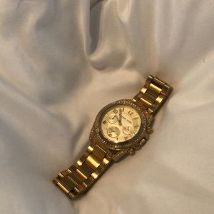 Michael Kors Golden Runway Watch with Glitz MK5166